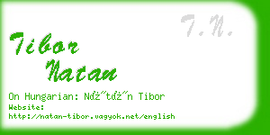 tibor natan business card
